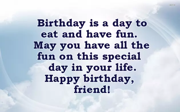 Birthday Greetings To A Friend Male