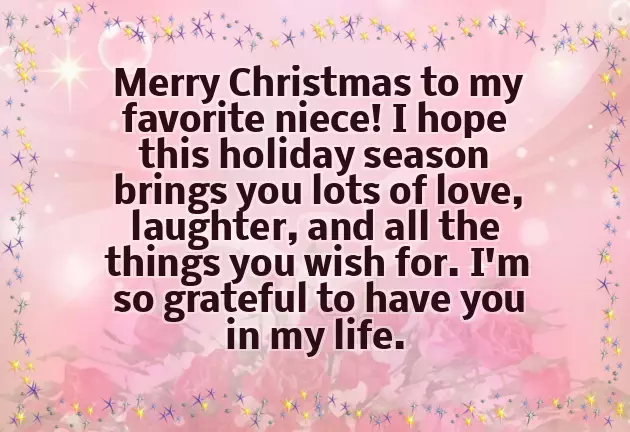 Christmas Greetings For Niece Christmas Greetings For Niece