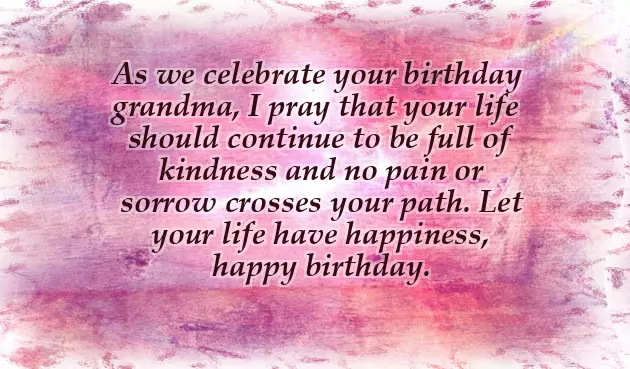 Happy Birthday Wishes To My Grandmother