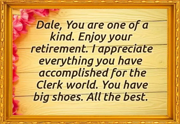 Best Wishes For Retirement