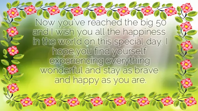 Happy 50Th Birthday Lovely Lady