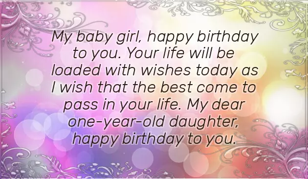 Happy 1St Birthday To My Daughter Quotes Happy 1St Birthday To My Daughter Quotes
