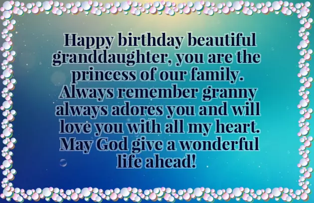 New Granddaughter Wishes New Granddaughter Wishes