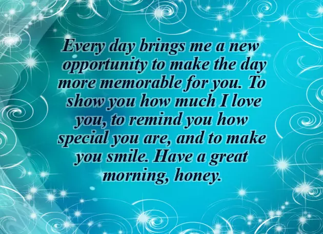 Sweet And Lovely Good Morning Message