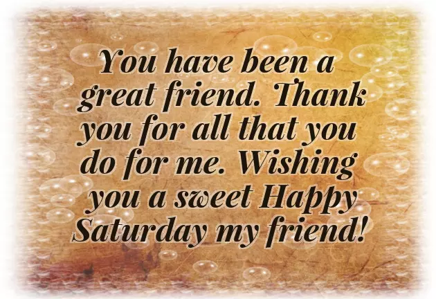 Good Morning Have A Great Saturday