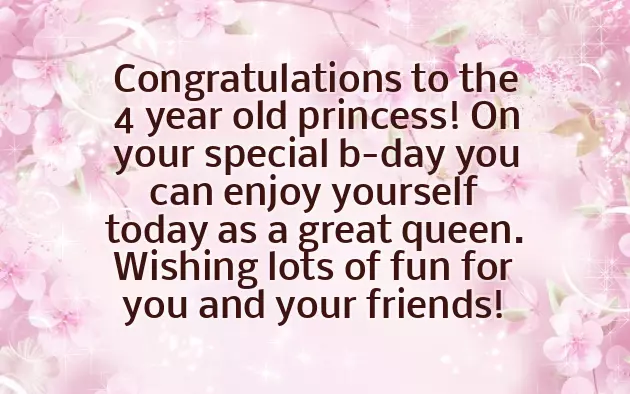 Birthday Quotes For 4 Year Old Baby Girl Birthday Quotes For 4 Year Old Baby Girl