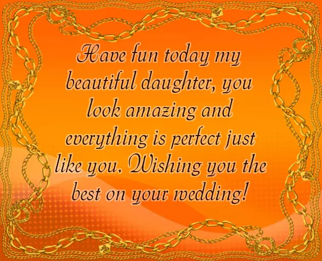 Special Words For Daughter Getting Married