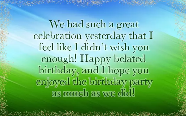 Belated Birthday Wishes For Girlfriend