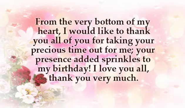 Many Thanks For Birthday Wishes Many Thanks For Birthday Wishes
