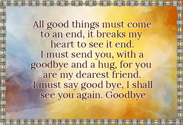 Farewell Poems For Friends Farewell Poems For Friends