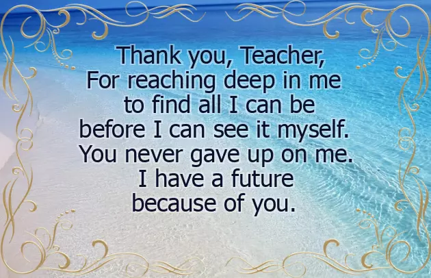 Short Thank You Poems For Teachers From Students Short Thank You Poems For Teachers From Students