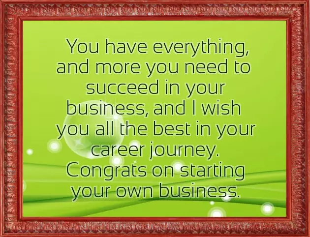 Congratulations On Your New Business Venture