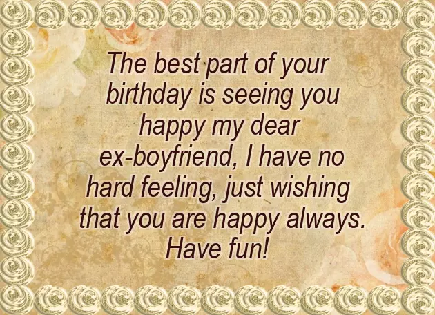 Saying Happy Birthday To An Ex Saying Happy Birthday To An Ex