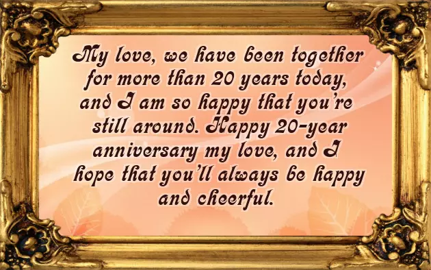 Happy 20Th Wedding Anniversary Wishes Happy 20Th Wedding Anniversary Wishes