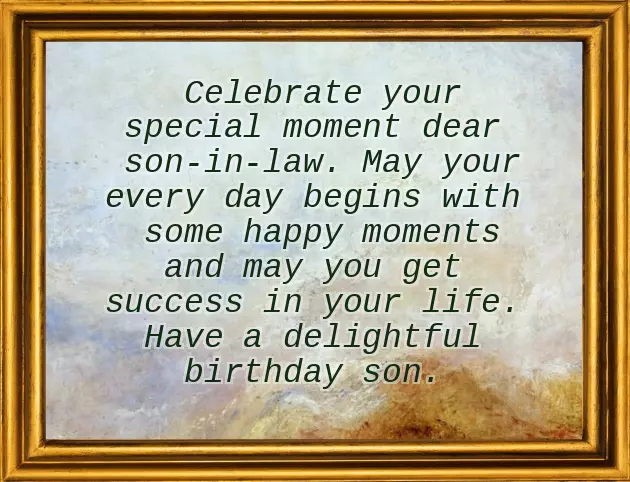 Happy Birthday To Our Son In Law Happy Birthday To Our Son In Law