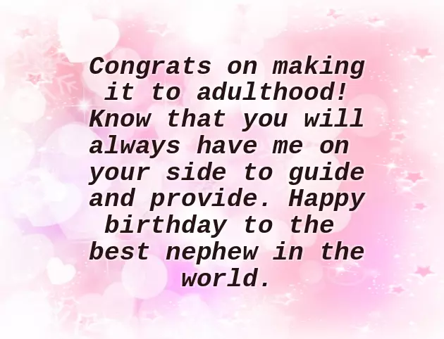 Wishes For 18 Birthday