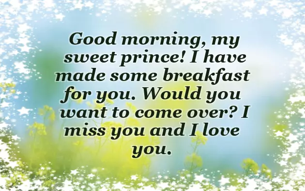 Sweet Morning Message For Him Sweet Morning Message For Him