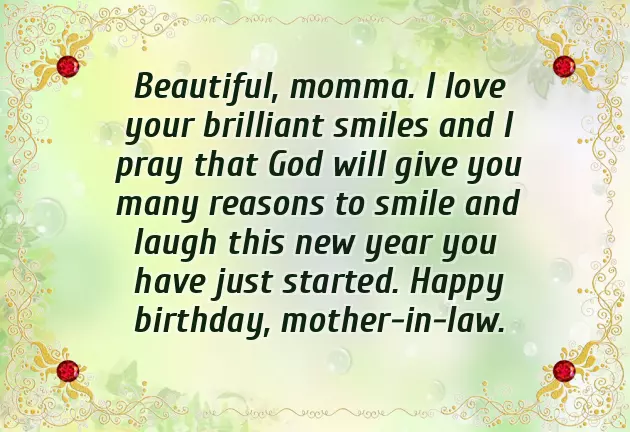 Mom In Law Birthday Wishes