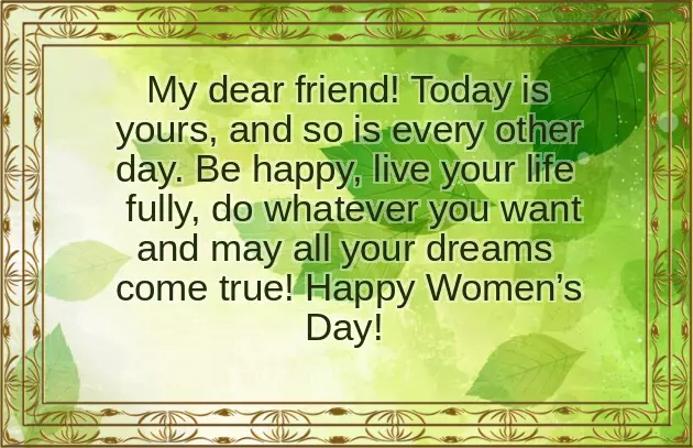 Congratulations International Women Congratulations International Women