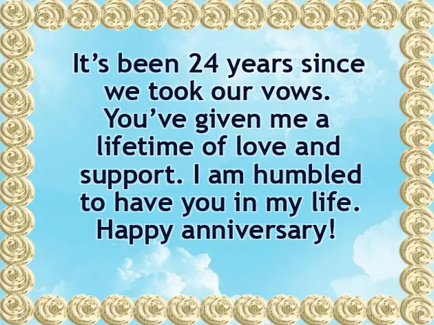 24Th Wedding Anniversary Quotes 24Th Wedding Anniversary Quotes