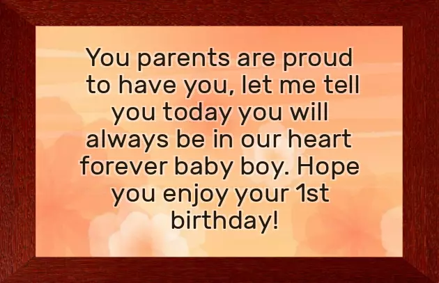 Happy Birthday My Son 1 Year