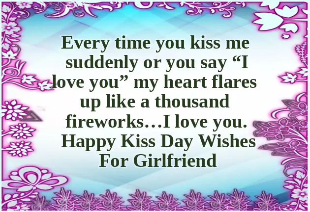 Happy Kiss Day For Girlfriend