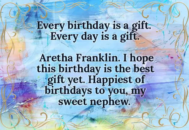 Birthday Sentiments For Nephew