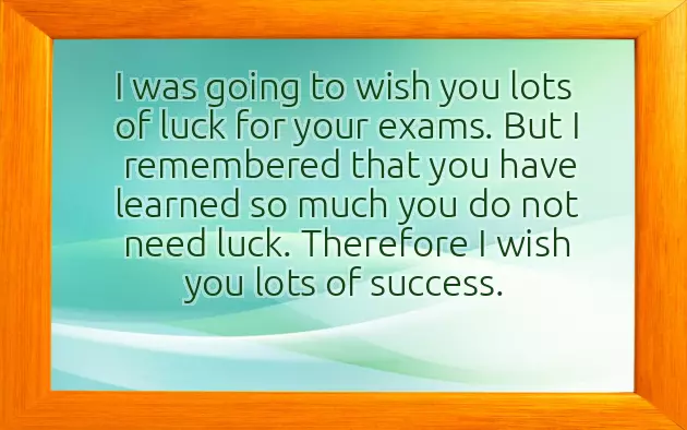 All The Best For Exam Wishes