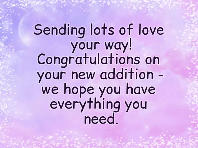 Congratulations To A New Mother