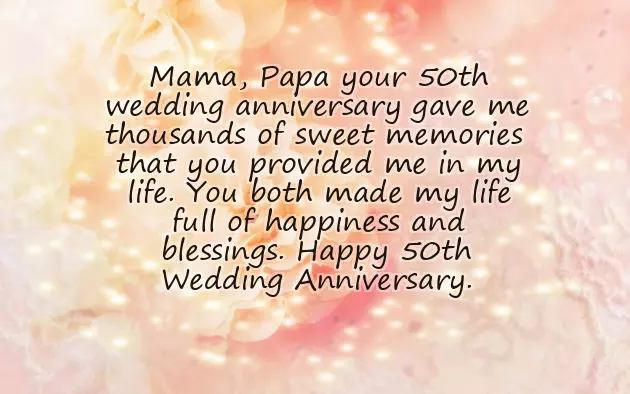 Golden Wedding Anniversary Quotes Golden Wedding Anniversary Quotes