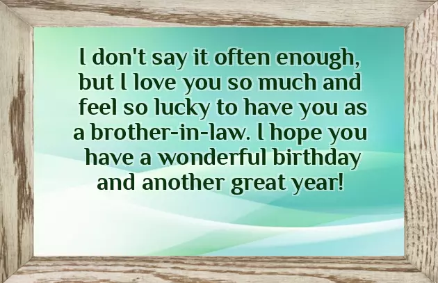 Wishing Happy Birthday To Brother In Law