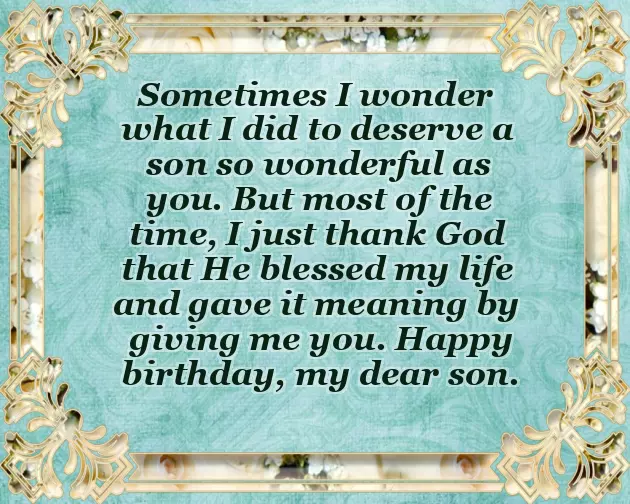 Birthday Wish For My Little Son