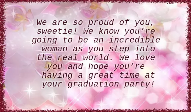 Graduation Message From Parents To Daughter Graduation Message From Parents To Daughter
