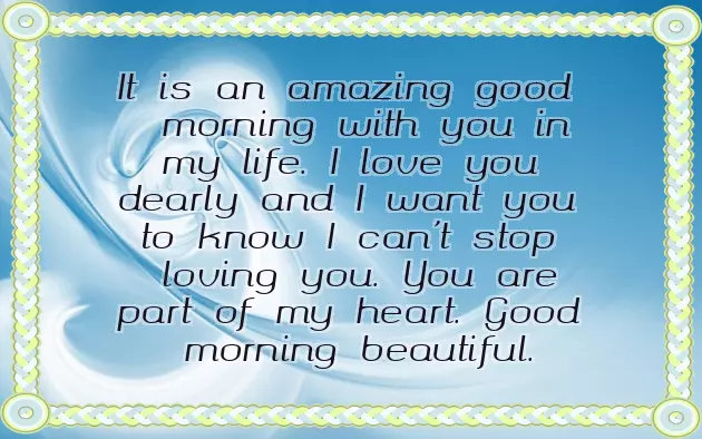 Good Morning Best Love Message