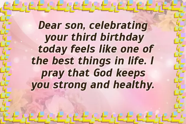 Birthday Wishes For Boy 3 Years Old