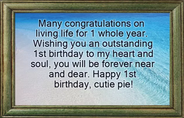 Happy One Year Birthday