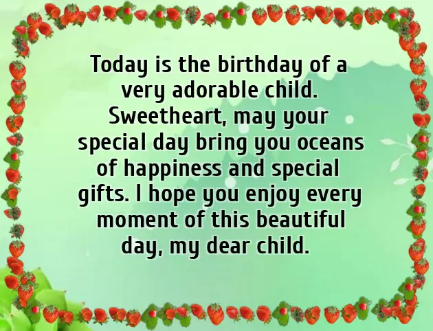 Birthday Wishes For A Small Kid