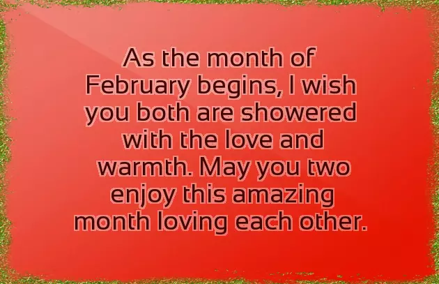 February New Month Message February New Month Message
