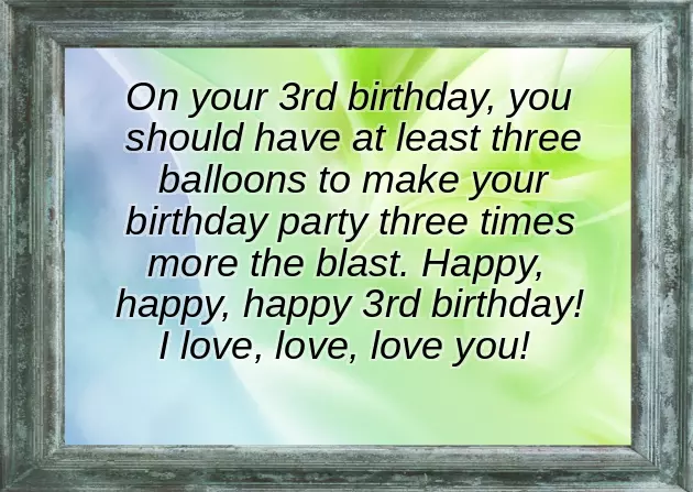 Birthday Wishes To A Three Year Old Boy Birthday Wishes To A Three Year Old Boy