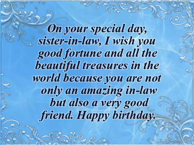 Bday Message For Sister In Law Bday Message For Sister In Law