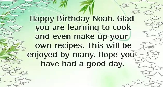 Noah Happy Birthday
