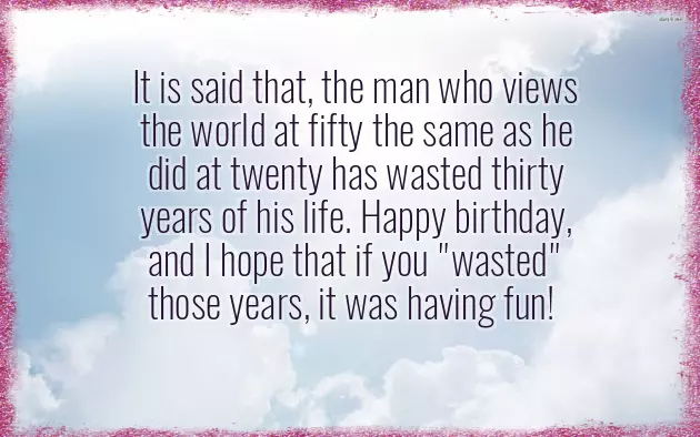 Words Of Wisdom For 50Th Birthday Words Of Wisdom For 50Th Birthday