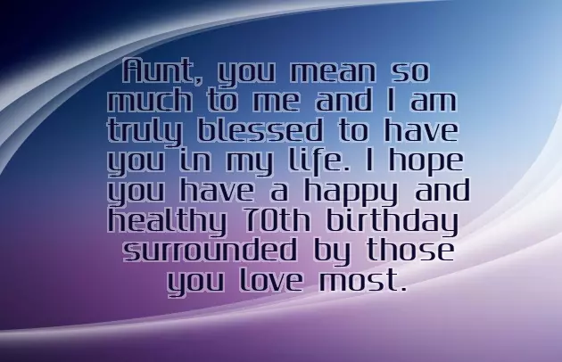 Happy 70Th Birthday Auntie Happy 70Th Birthday Auntie