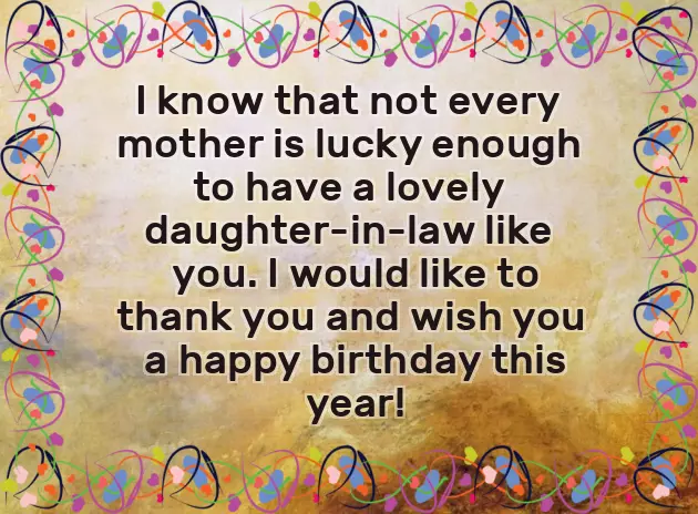 Birthday Wishes For Daughter In Law From Father In Law