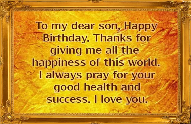 To Son Birthday Wishes To Son Birthday Wishes