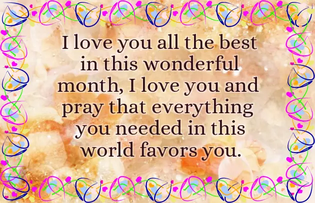 Happy New Month To Your Love Happy New Month To Your Love