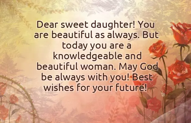 Congratulations To My Daughter On Her New Job