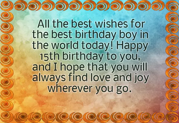 Happy 15Th Birthday Son Poem Happy 15Th Birthday Son Poem