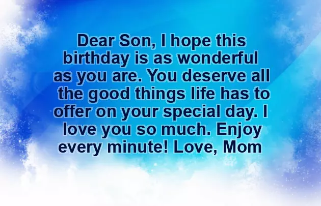 Son Mom Birthday Wishes Son Mom Birthday Wishes
