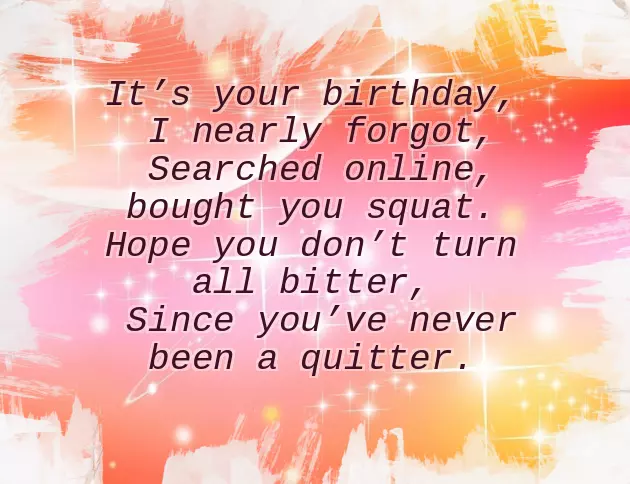 Funny Best Friend Poems For Her Birthday